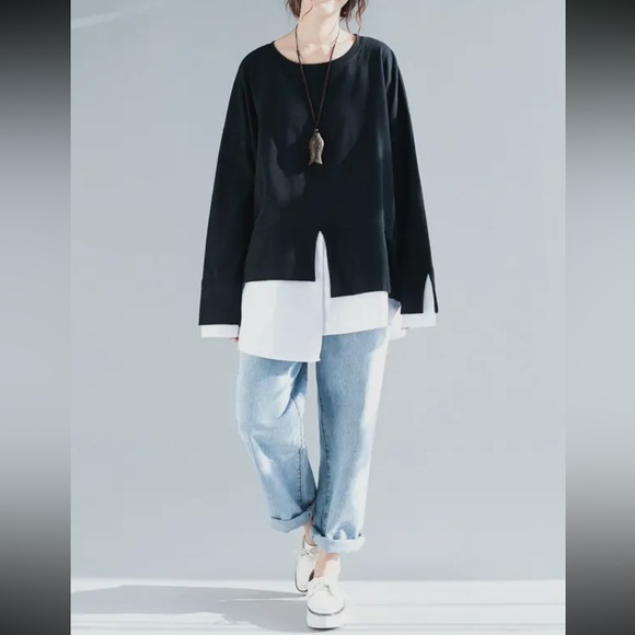 10 Chic Asymmetrical Tunic Top - Picture 4 of 5